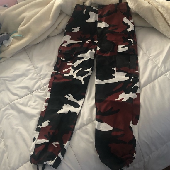 vintage colorful camo pant